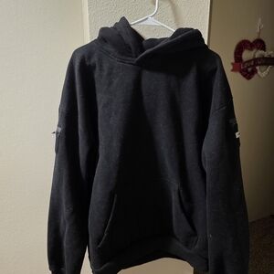 Comfrt Weighted Black Travel Essentials Hoodie For Men Or Women